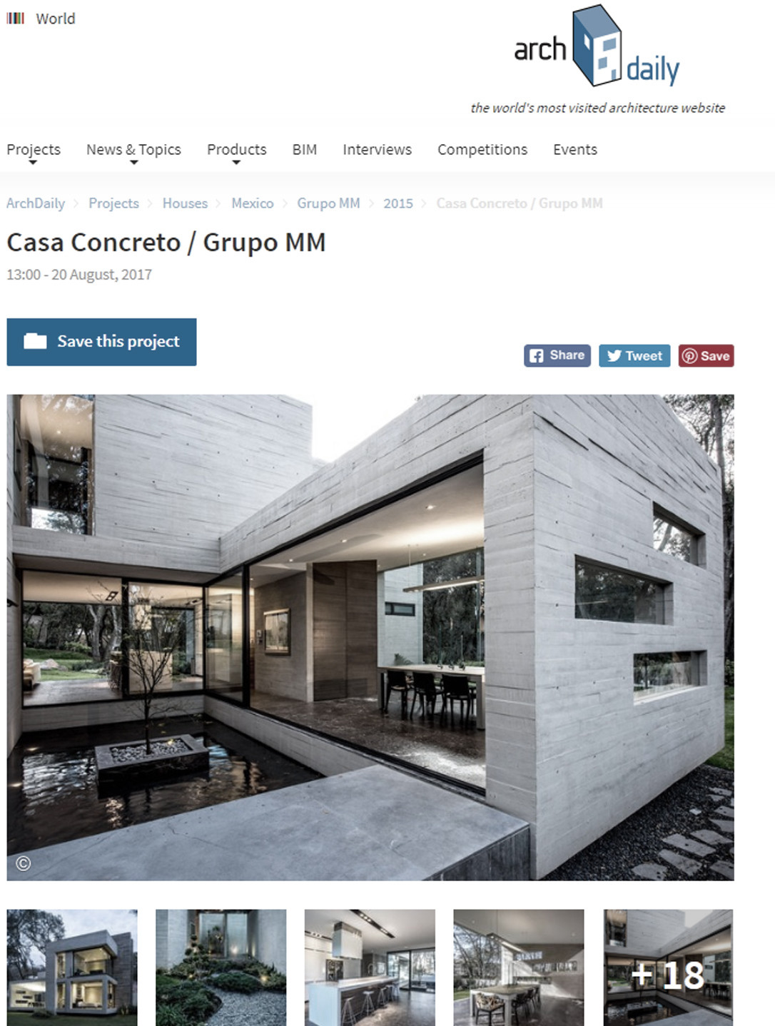 ArchDaily - Casa Concreto