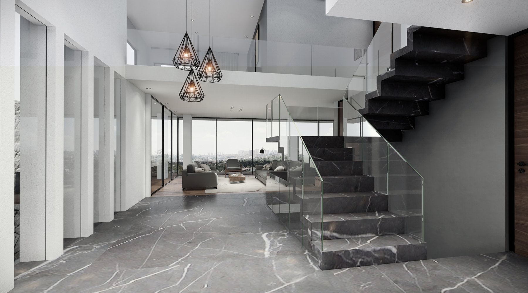 Vista exterior. Render.